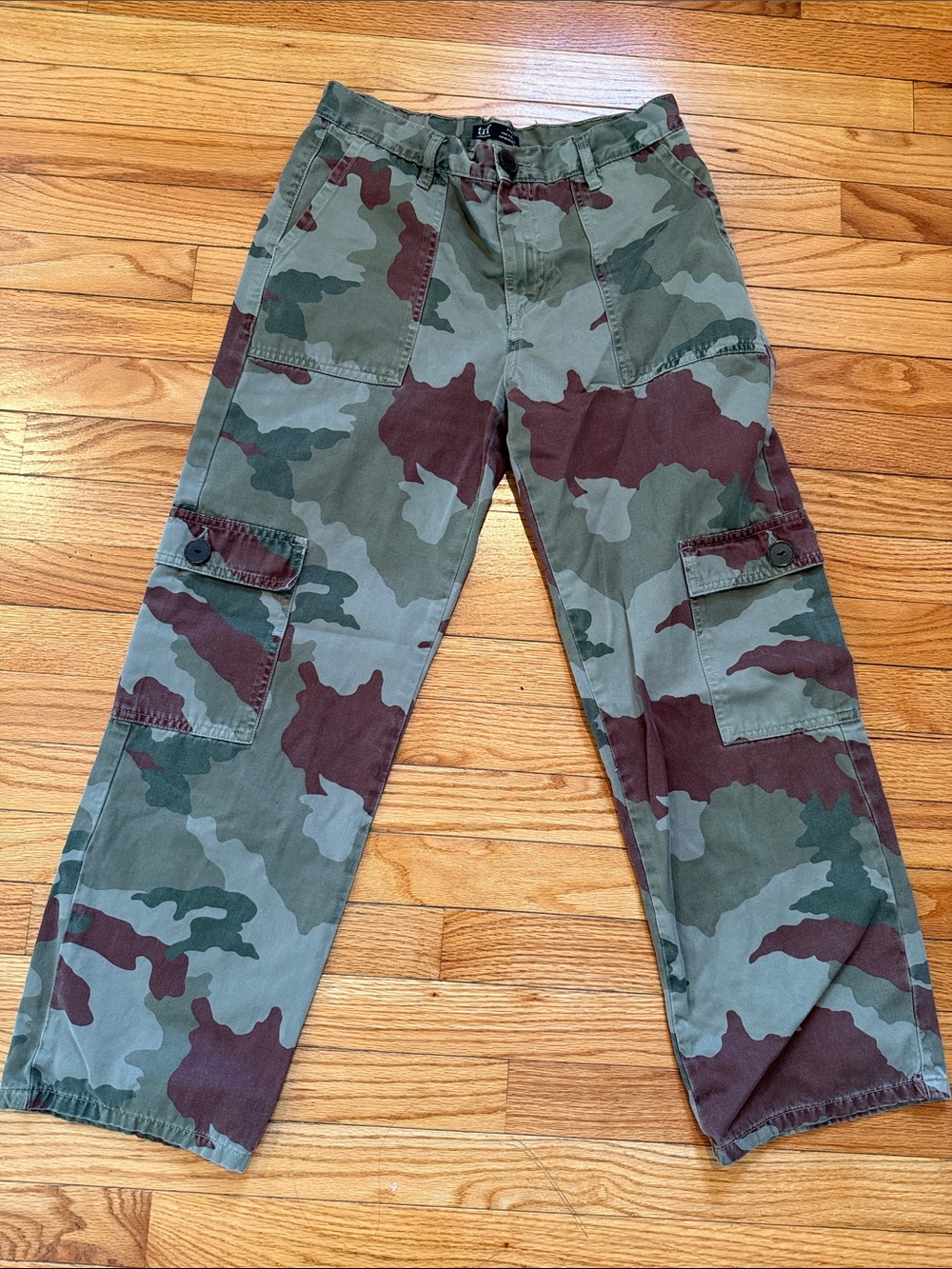 Zara Olive Green Utility Pants
